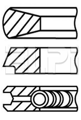 Set segmenti piston LP182 3025 STD ELPI